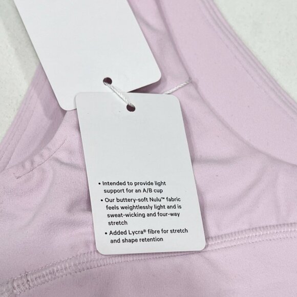 Lululemon Align V-Neck Bra *Light Support, A/B Cup Meadowsweet Pink - Picture 5 of 9